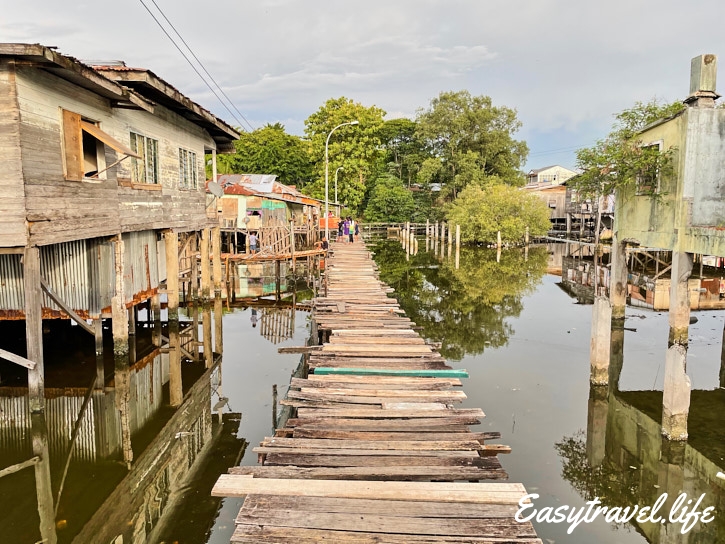 Houses on water