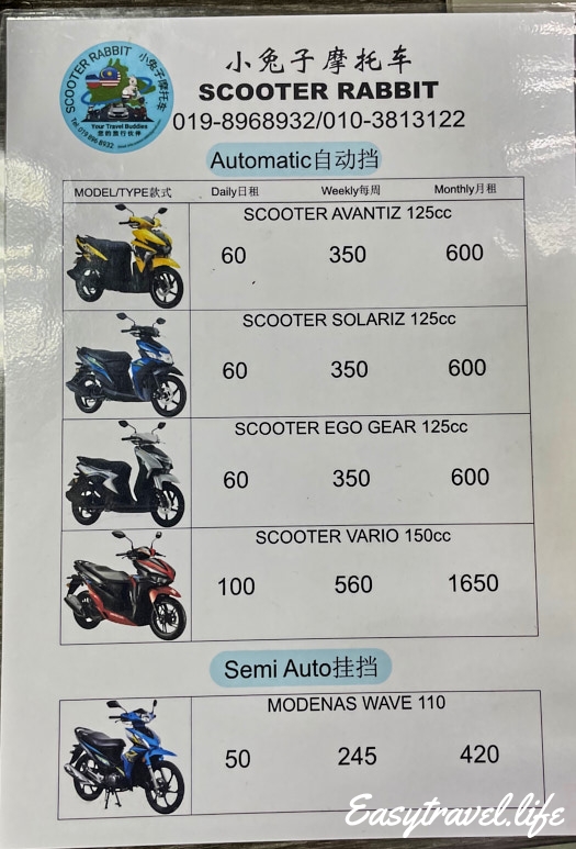 rent bike Sabah
